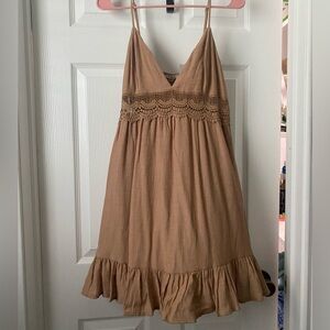 Beige casual dress